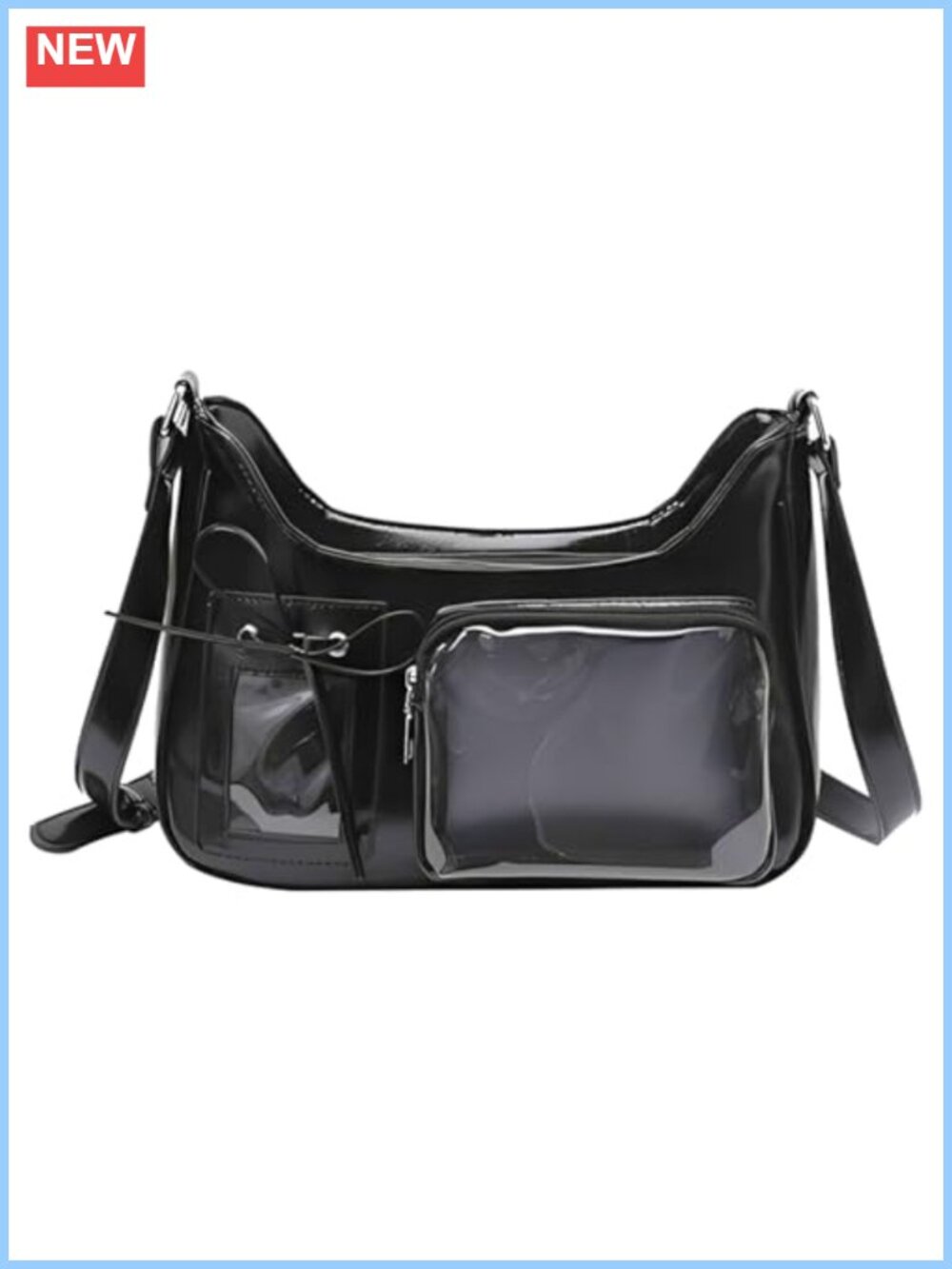 Kawaii Y2K Ita Bag PU Leather Crossbody Shoulder Handbag Cute